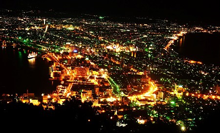 函館からの夜景。