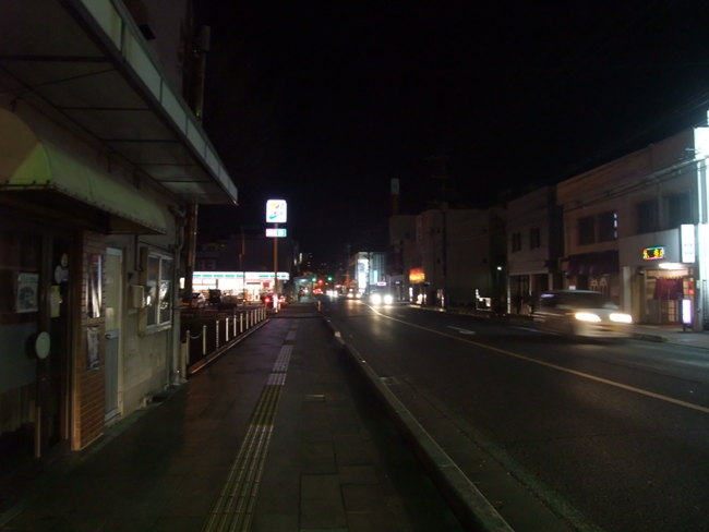 夜の延岡入り