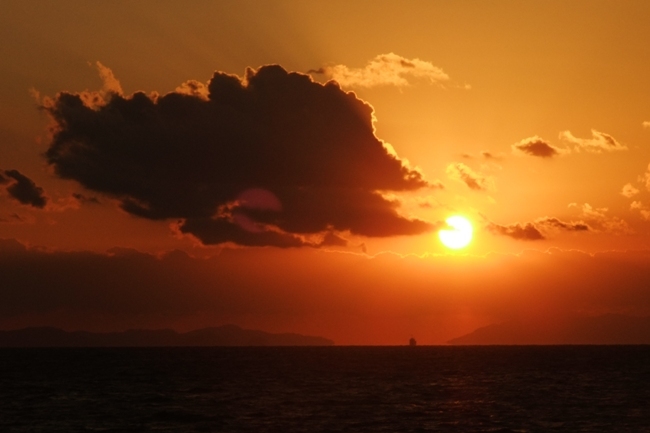 とびしま海道の夕日その2